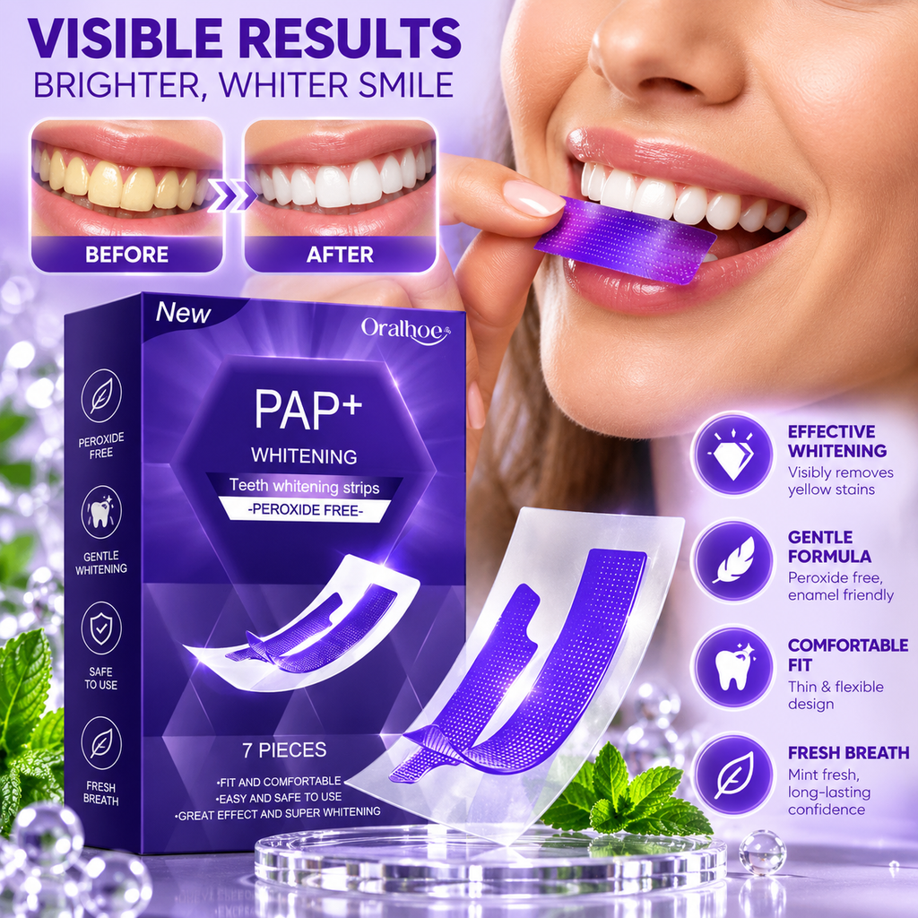 Advanced Teeth Whitening Strips (Purple Formula)