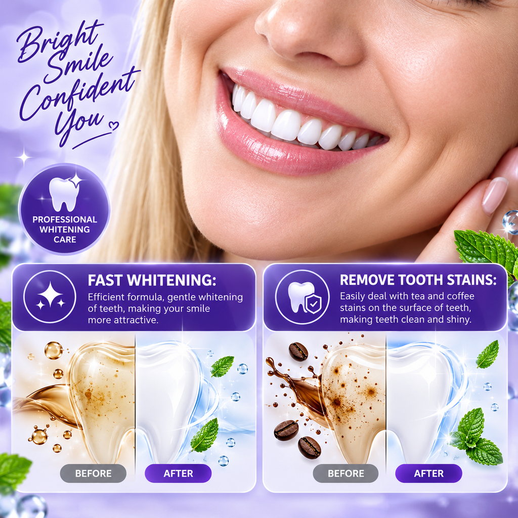 Advanced Teeth Whitening Strips (Purple Formula)